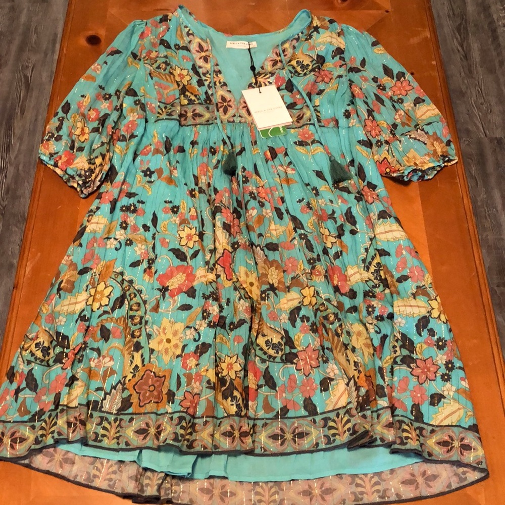 Spell Hendrix Tunic Dress in Sky
